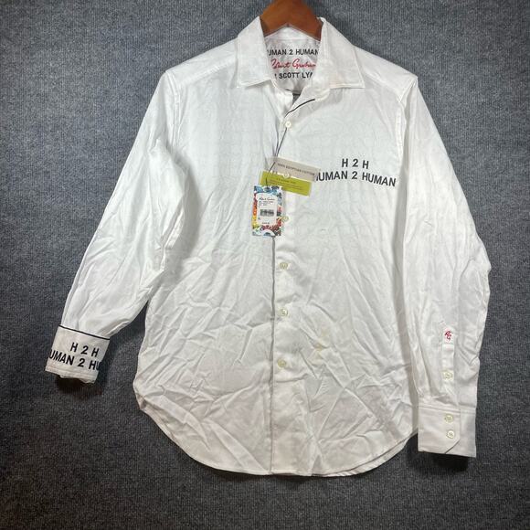 Robert Graham Limited Edition H2H Button Up Shirt Men's S 250 Made *Stains* NWT